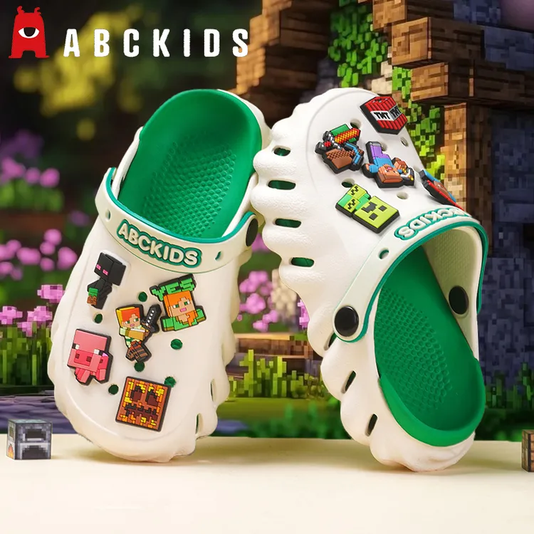 儿童拖鞋我的世界洞洞鞋男童夏季2025新款防滑外穿男孩软底凉拖鞋