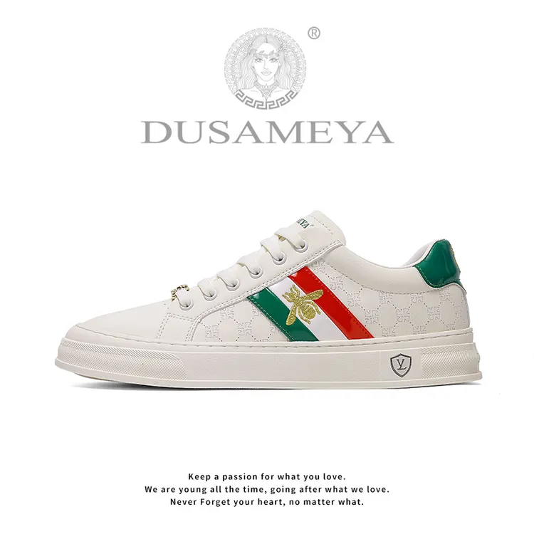 DUSAMEYA/杜莎米娅男鞋秋季新款板鞋重工刺绣手工鞋潮流百搭潮鞋