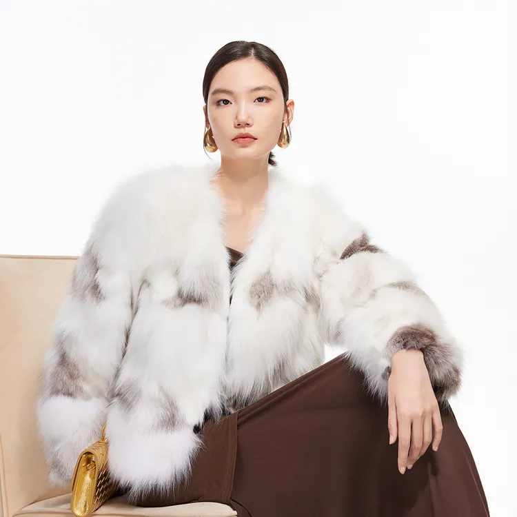 Vero Moda皮草女2025冬季新款狐狸毛皮外套个性时髦百搭3254FU004