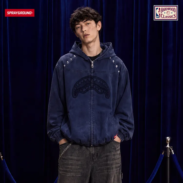 SPRAYGROUND I NBA HWC联名系列鲨鱼嘴开衫美式潮流GC NE233333