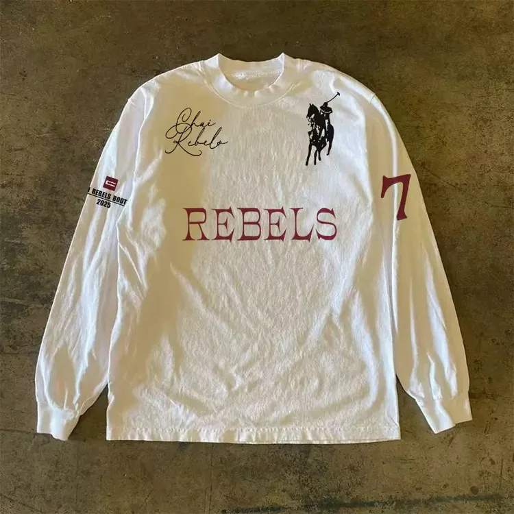 260克重磅！小众印花百搭休闲长袖新款时尚设计感洋气上衣vintage