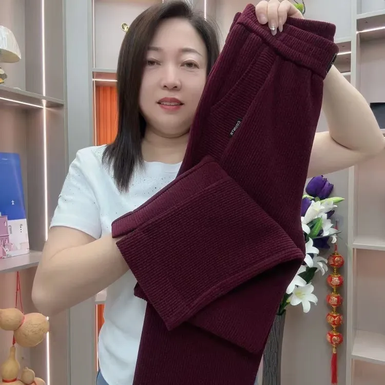 8800秋冬新款欧棉绒中筒裤（裤长约3.0 尺）