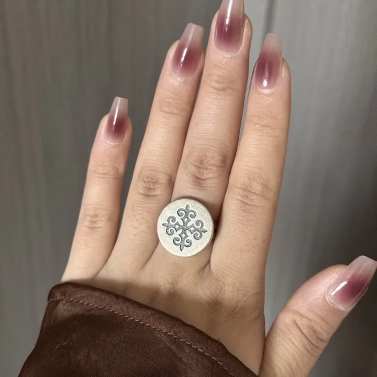 足银戒指 08纯银S990复古戒指开口可调纯银偏软请勿暴力介意慎拍