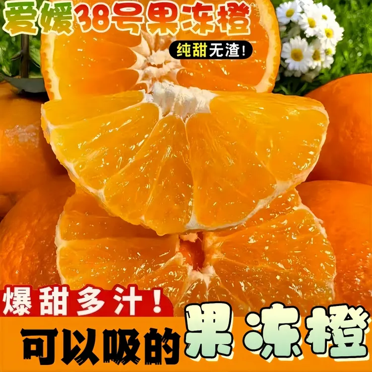 正宗四川爱媛果冻橙清甜爆汁新鲜采摘橙子整箱大果当季水果