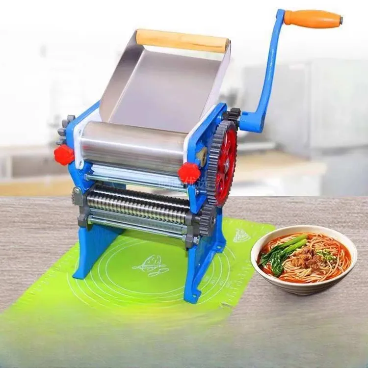 米品150手动压面机面面饺子皮机擀型手摇多功能条机压面条机