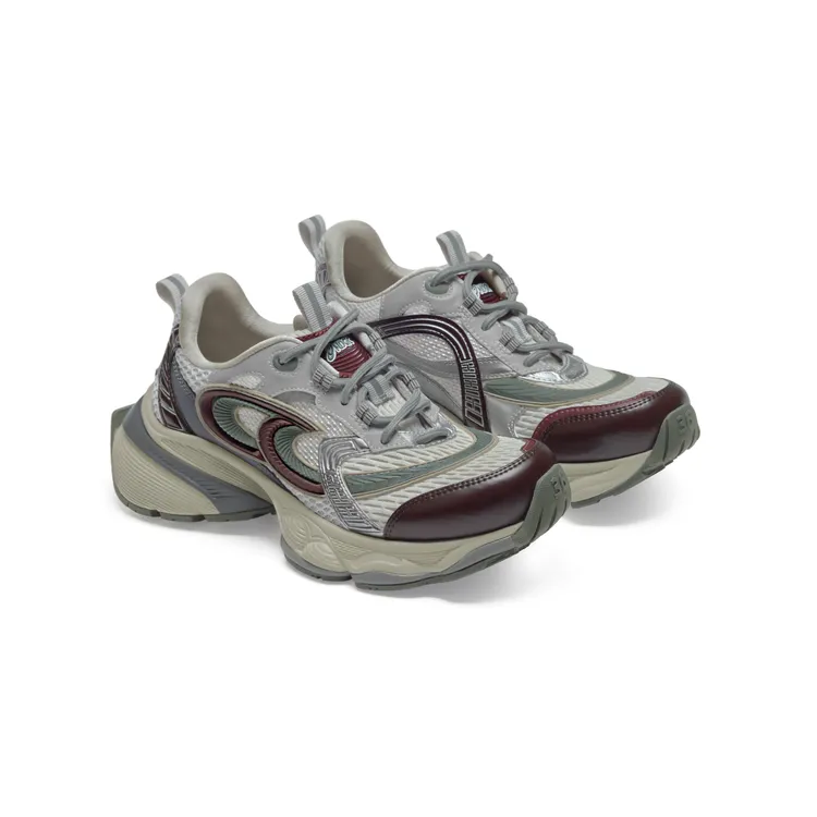 NUOGIC25秋冬新款增高厚底老爹鞋超轻底复古机能风鞋子