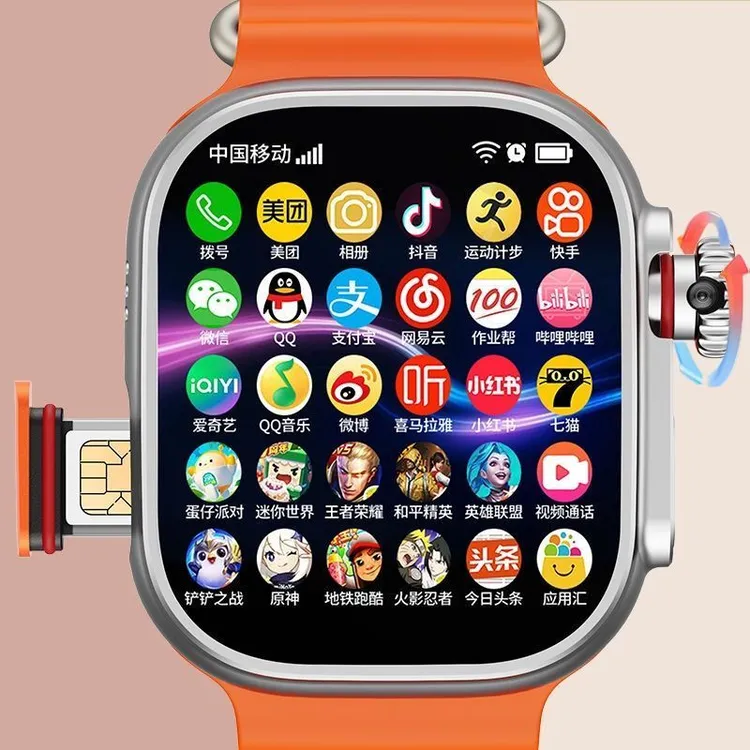 上学派华强科技科技S10超薄表灵动岛可智能华强北ultramax续航王