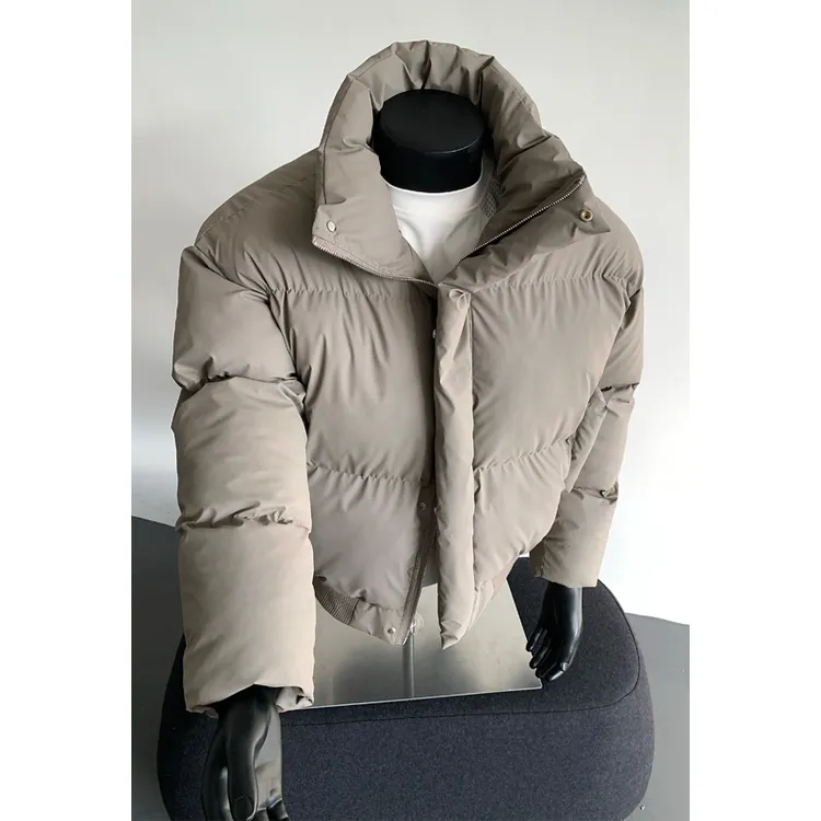 美式短款高级感痞帅棉服棉衣加厚高暖男生款冬季防寒风立领外套