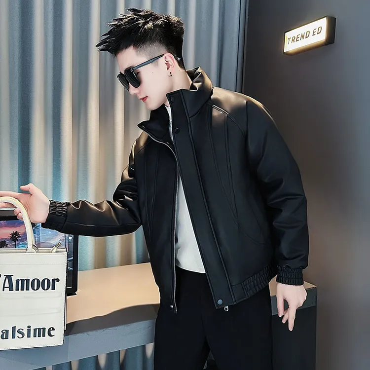 棉服男款冬季外套2025新款爆款休闲衣服高级感男装棉袄立领皮棉衣