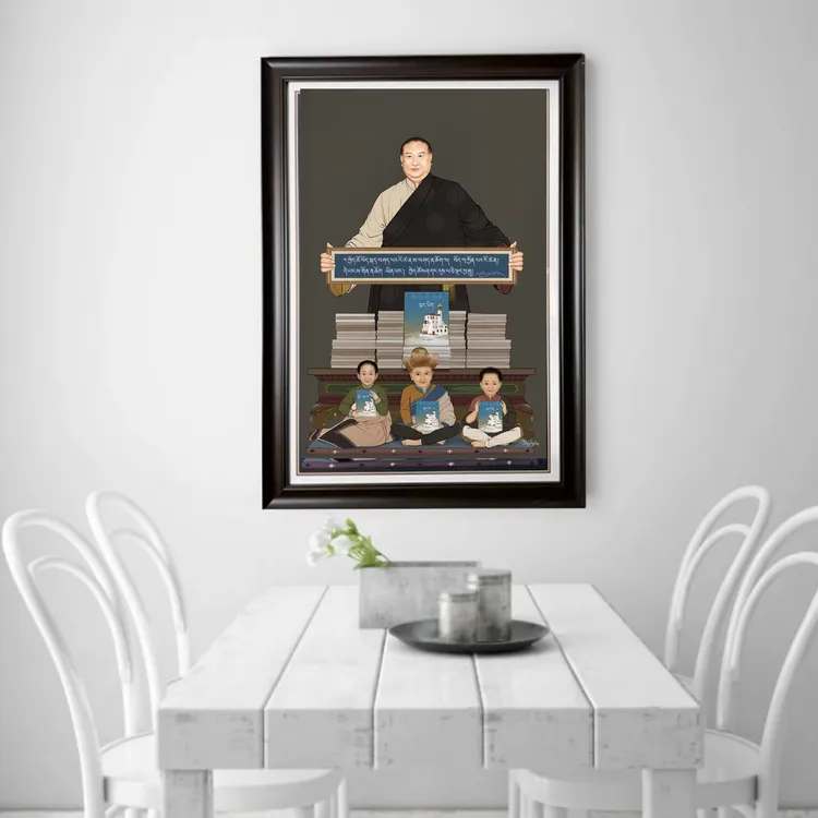 喷绘油画布平面晶瓷膜藏式装饰品