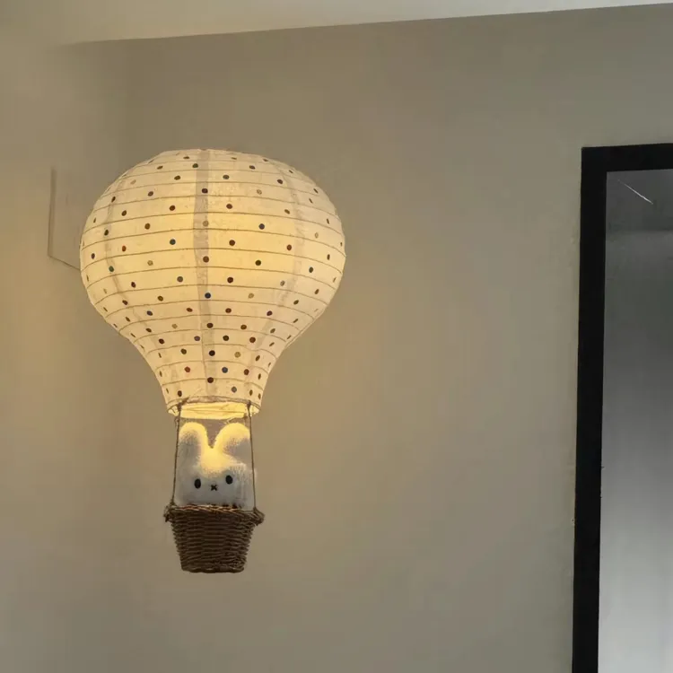 【宝贝】diy自制热气球挂饰装饰客厅氛围感装饰灯笼公仔创意挂饰