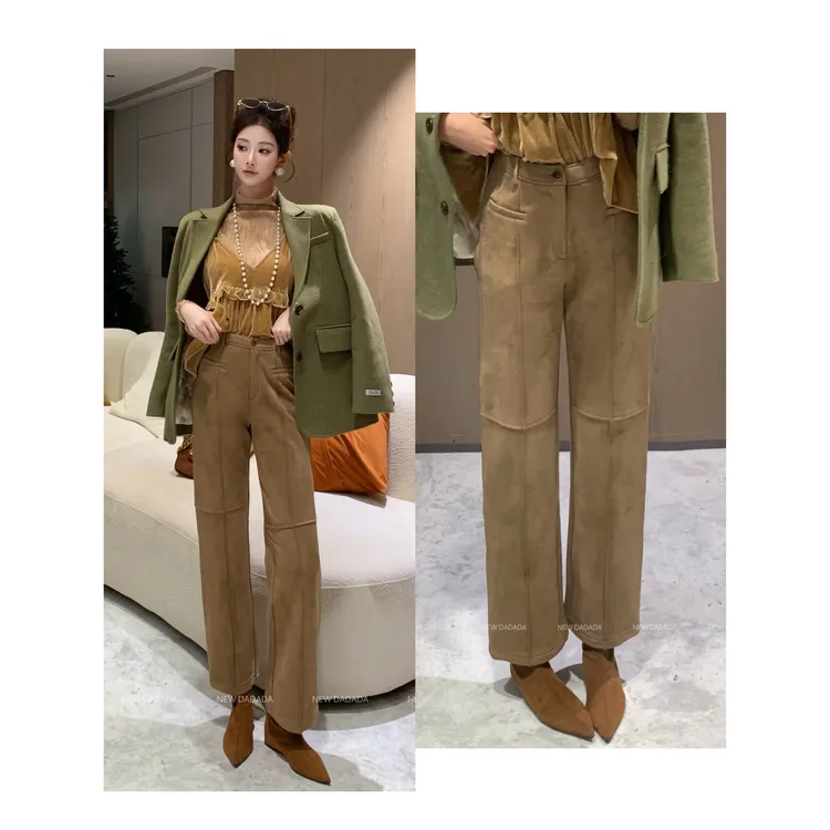 利达 NEW DADADA【麂皮神裤】时尚休闲设计感休闲裤子CDM4346