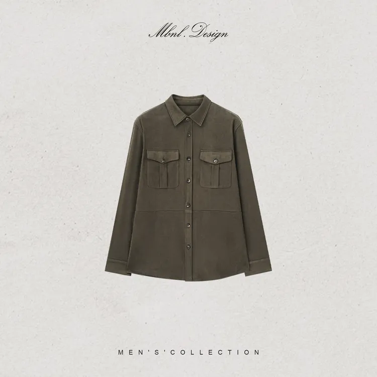 MBNL-F「RL反绒猎装」秦磊男装双口袋宽松版型夹克LL-WWT0066