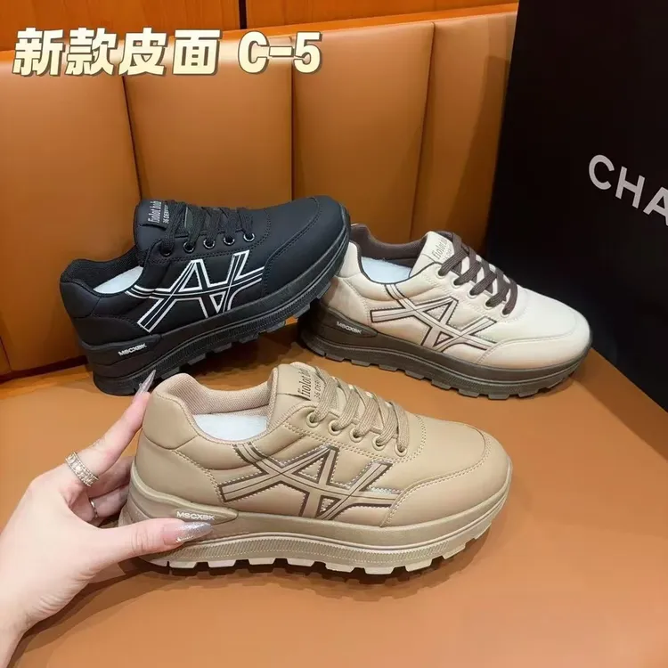 休闲鞋圆头冬季秋季百搭老爹鞋阿甘鞋C-5