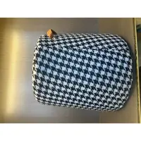 88千鸟格家居圆凳布艺登高颜值