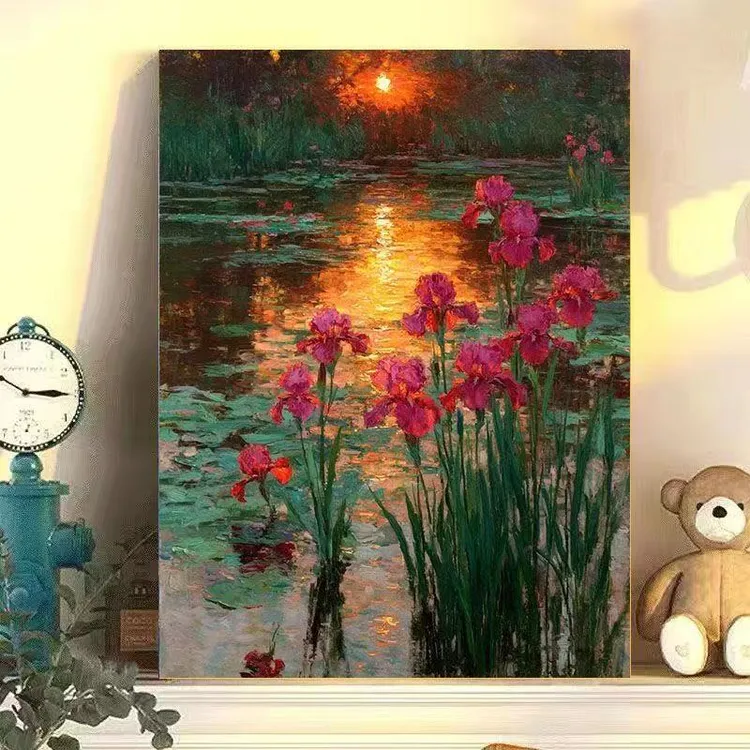 diy数字油画意境风系列手工填充填色油画解压治愈系装饰挂画