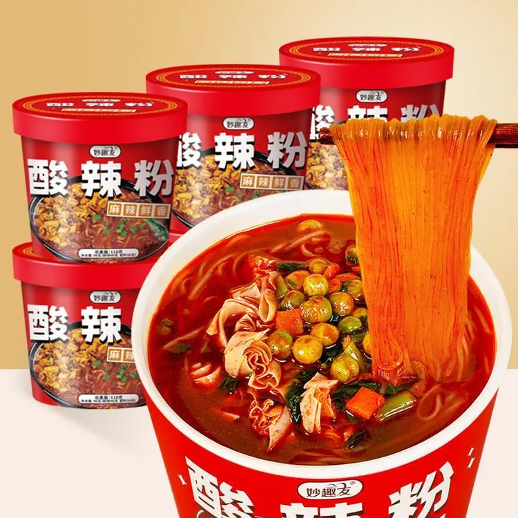 千里薯 酸辣粉 6桶装 整箱重庆风味方便速食红薯粉丝