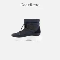  ChaxRmto斯斯 冬季撞色厚底系带休闲保暖短靴 241114