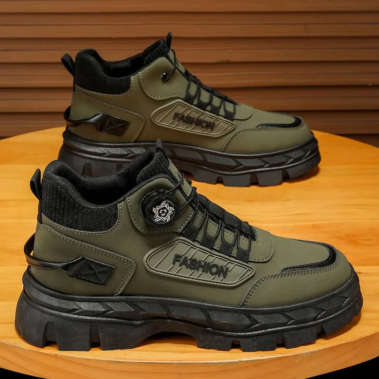 秋季男鞋欧伦啄木鸟EUROTUCANO厚底增高通勤工装鞋休闲百搭马丁靴