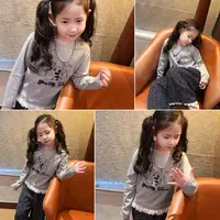 女童洋气印花贴布t恤打底  25Q111