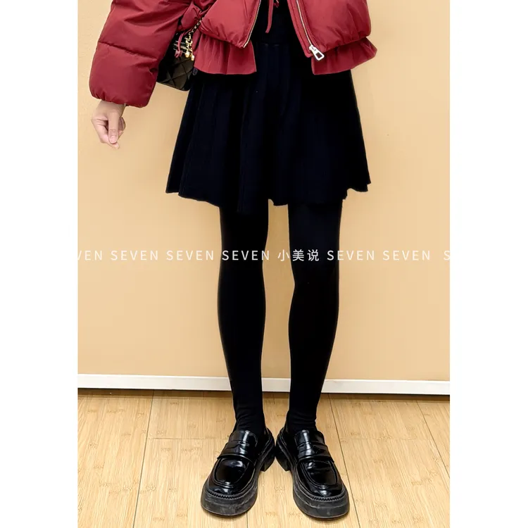 ⑦七七146小个子时尚加厚短款半身裙女冬季显瘦百搭小裙子小美说