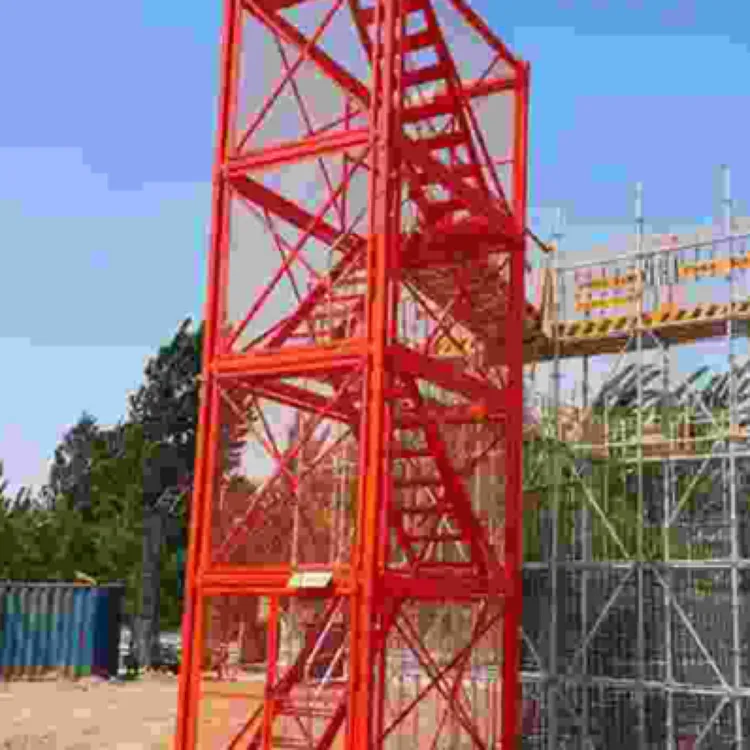 施工安全梯笼护笼平台平台路桥施工加厚组合安全梯笼盖梁平台走廊