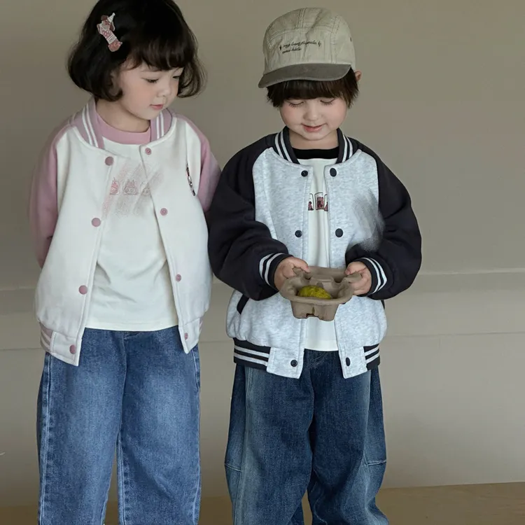 【现货】郝叔童品秋季时尚洋气高货儿童棒球服外套2025韩版潮HC5315