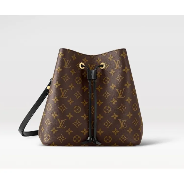 兜兜99新 LouisVuitton/路易威登   noe黑色抽绳水桶经典单肩包