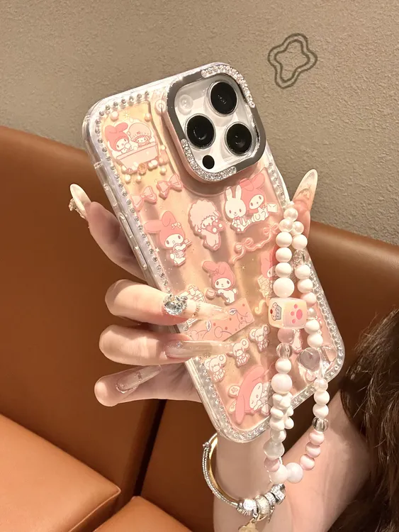 【自带相机保护按键】可爱美乐蒂米菲兔适用苹果16/15/14防摔手机壳