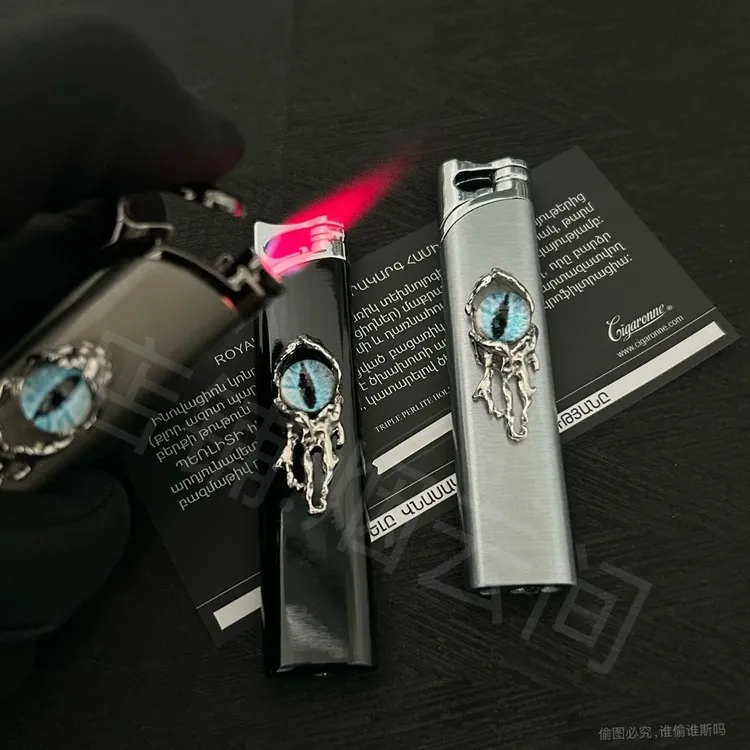 满钻克罗心恶魔之眼手作打火机粉焰金属质感网红轻奢礼物送朋友