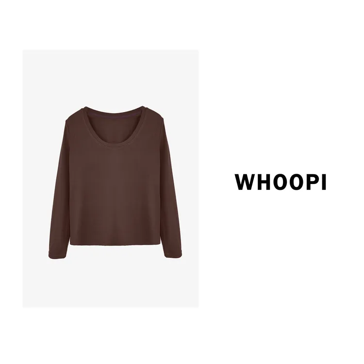 【Whoopi】【小蛮腰打底】人手一件！六色万能百搭大圆领内搭上衣打底