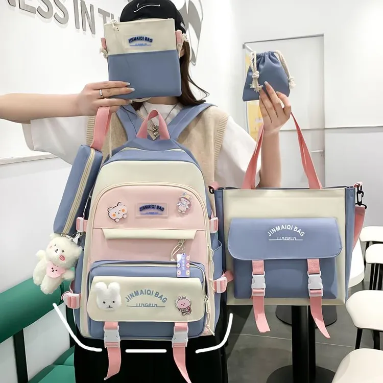 书包女小学生三到五六年级可爱背包韩版初中生大容量轻便双肩包夏