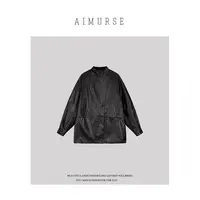 AIMURSE【黑标系列】小众设计师 时髦重工艺百搭休闲皮衣 AM30032
