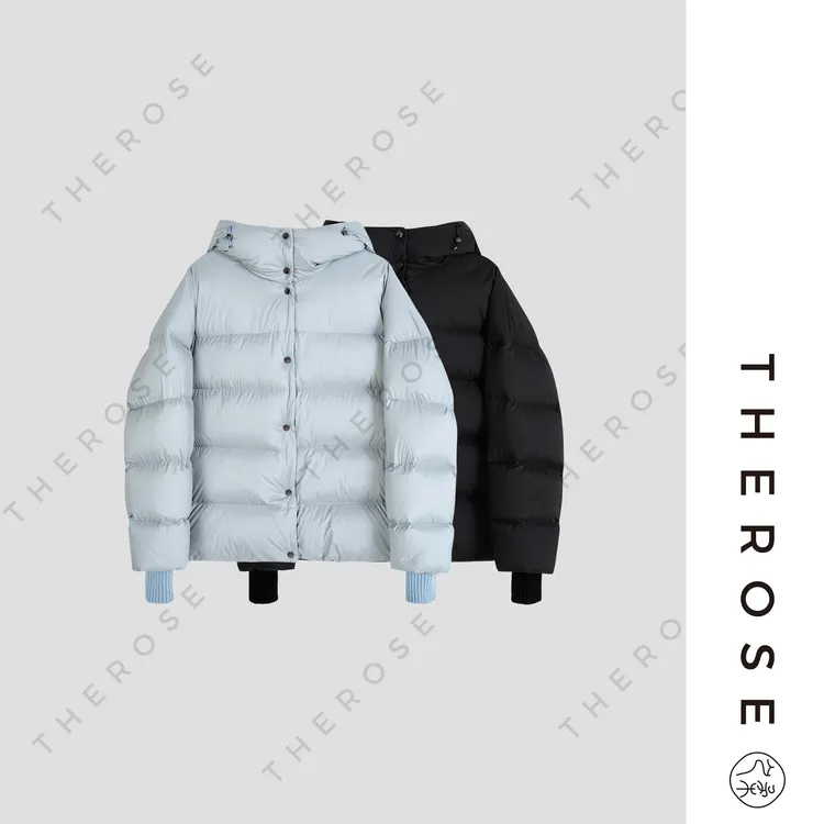 【雾屿暖洋】进口Mtecore秋冬百搭羽绒服连帽保暖白鹅绒外套