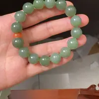 和田玉未镶嵌颈饰粉青手串卡12