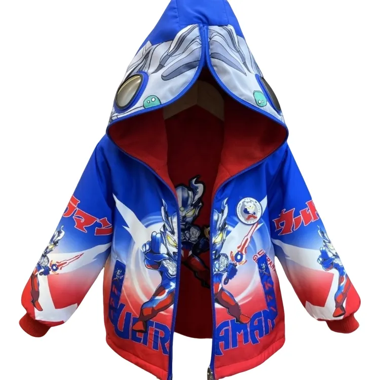 【加绒双面穿】奥特曼衣服2025新款秋冬加绒加厚双面穿外套冲锋衣