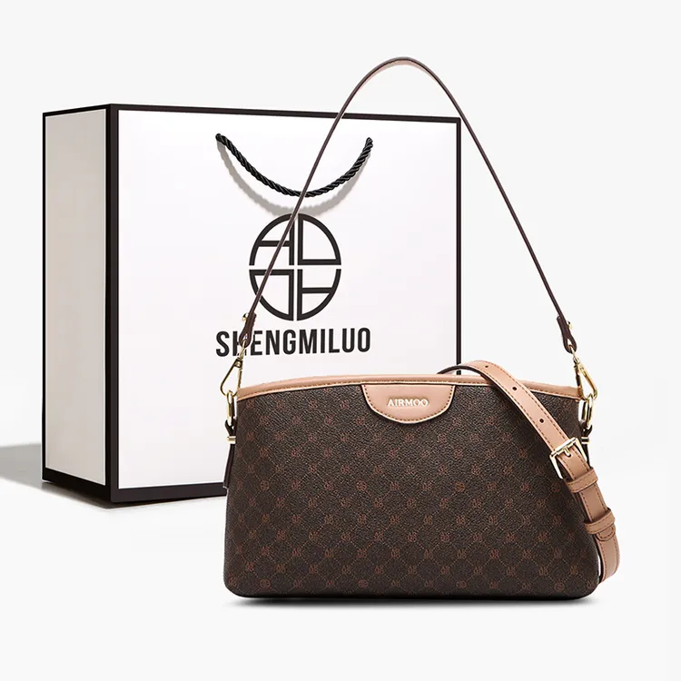 SHENGMILUO/圣米洛妈妈包新款中年手提包小挎包女士包包斜挎包