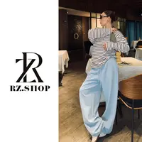 RZ定制款四色不易皱抽绳直筒休闲裤
