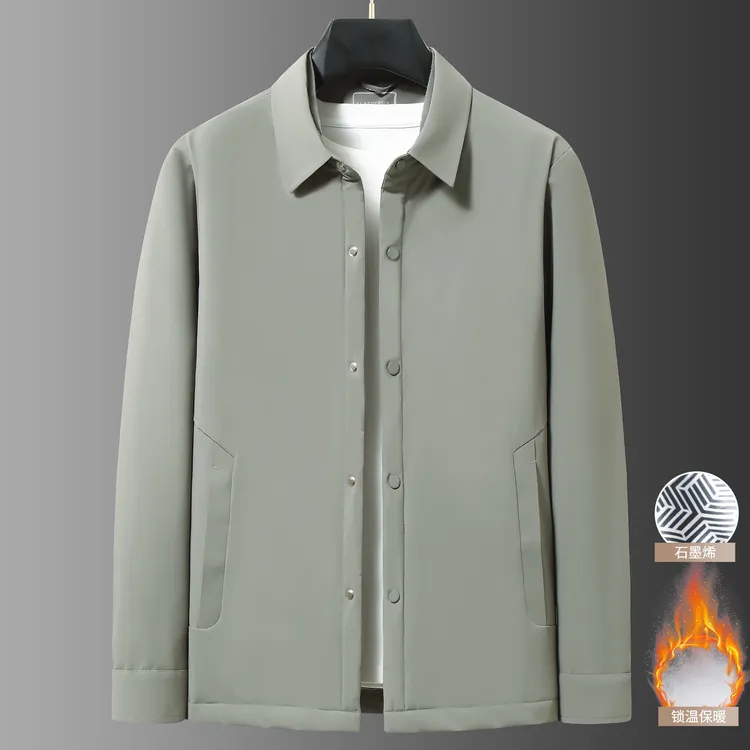 冬季胖子翻领男士夹克棉衣加肥加大码肥佬宽松休闲薄棉服外套上衣