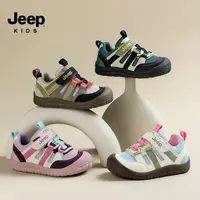 Jeep儿童运动鞋宝宝幼童学步鞋秋季幼儿园婴儿魔术贴软底男童鞋子