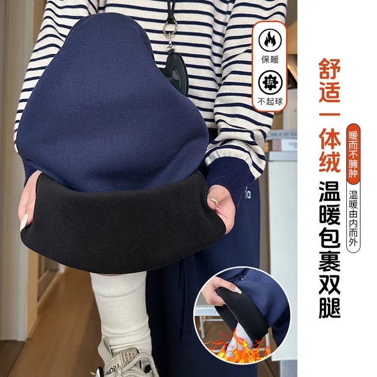 加绒刺绣运动卫裤女2025年秋冬新款宽松百搭小个子直筒显瘦阔腿裤