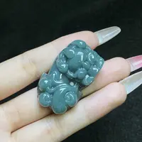 【小北好物】翡翠貔貅吊坠约20*38mm带绳【多样性发一件】2QS39X28