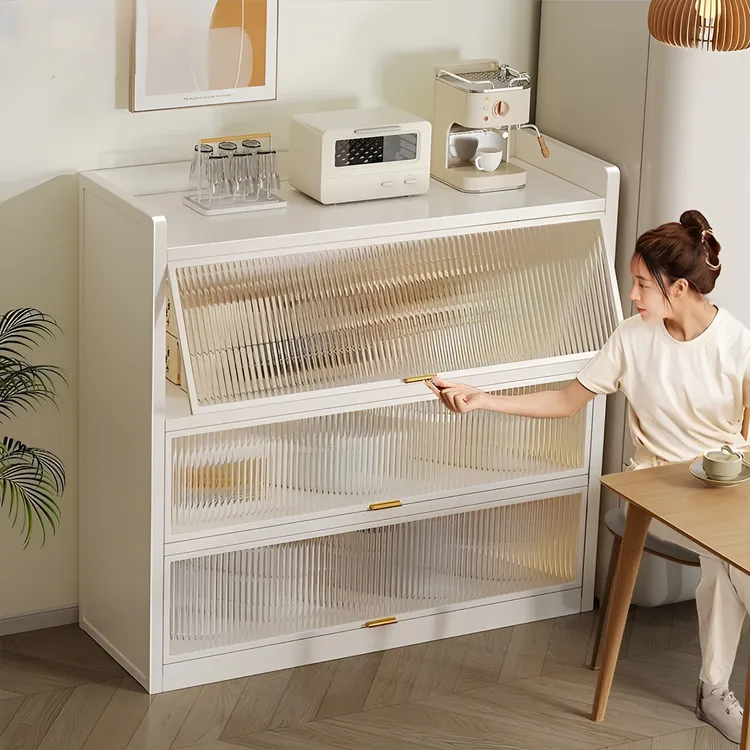 【加厚碳钢】厨房置物架喂养落地收纳柜子家用专用多功能橱柜储物柜