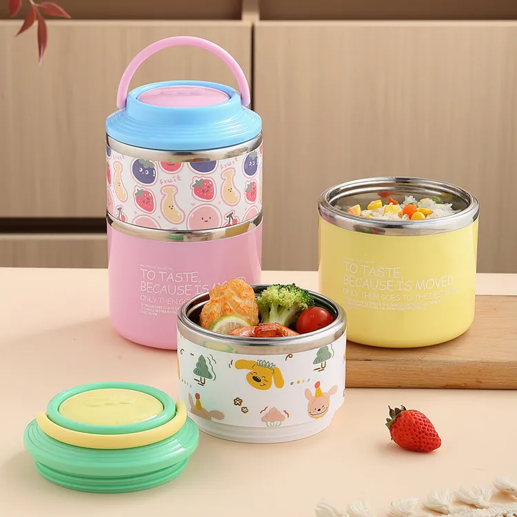 双层保温饭盒上班族带饭提桶304不锈钢学生专用便当餐盒
