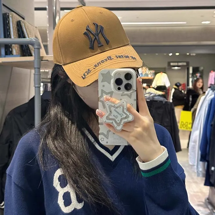 破洞款硬顶棒球帽韩版磨破帽子男女夏季遮阳防晒百搭NY鸭舌帽