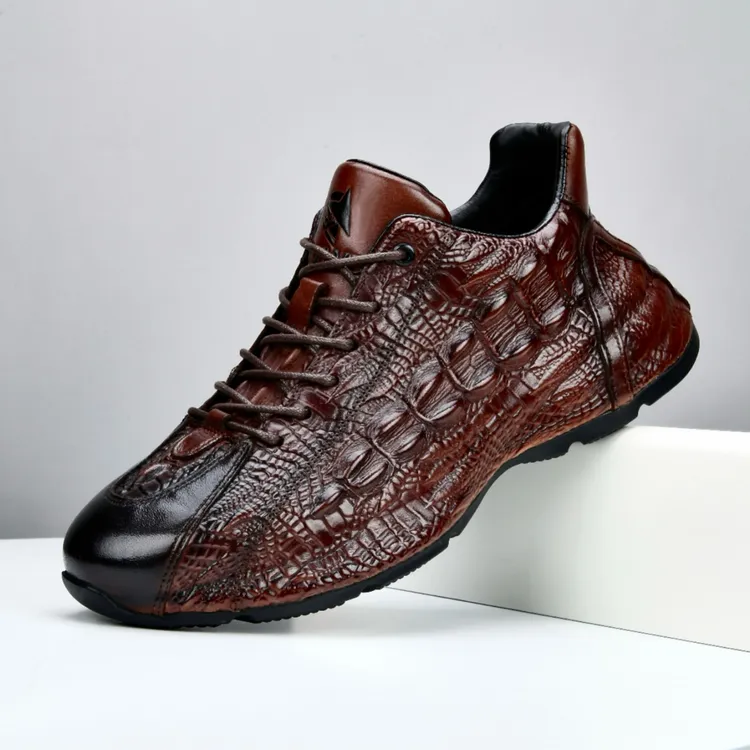 新款真皮牛皮男士手工休闲男鞋头层牛皮男鞋男士运动软底透气潮鞋