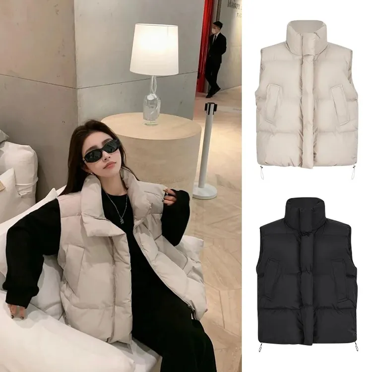 大码女装胖mm冬季新款宽松外穿背心外套坎肩马夹女外搭