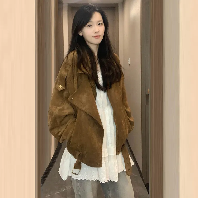 美拉德洋气夹克外套女秋冬2025新款早秋韩系高级感小个子短款上衣