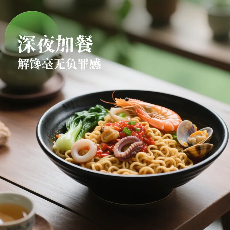 笋心面非油炸轻食面耐煮不糊吃法百搭