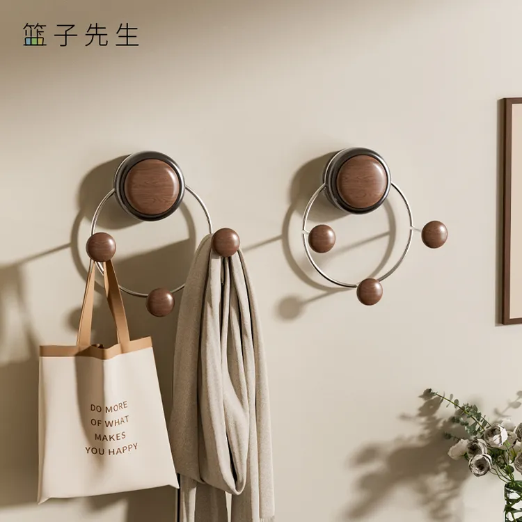 吸盘玄关挂钩强力承重卧室门后放钥匙帽子挂衣钩免打孔入户门挂钩